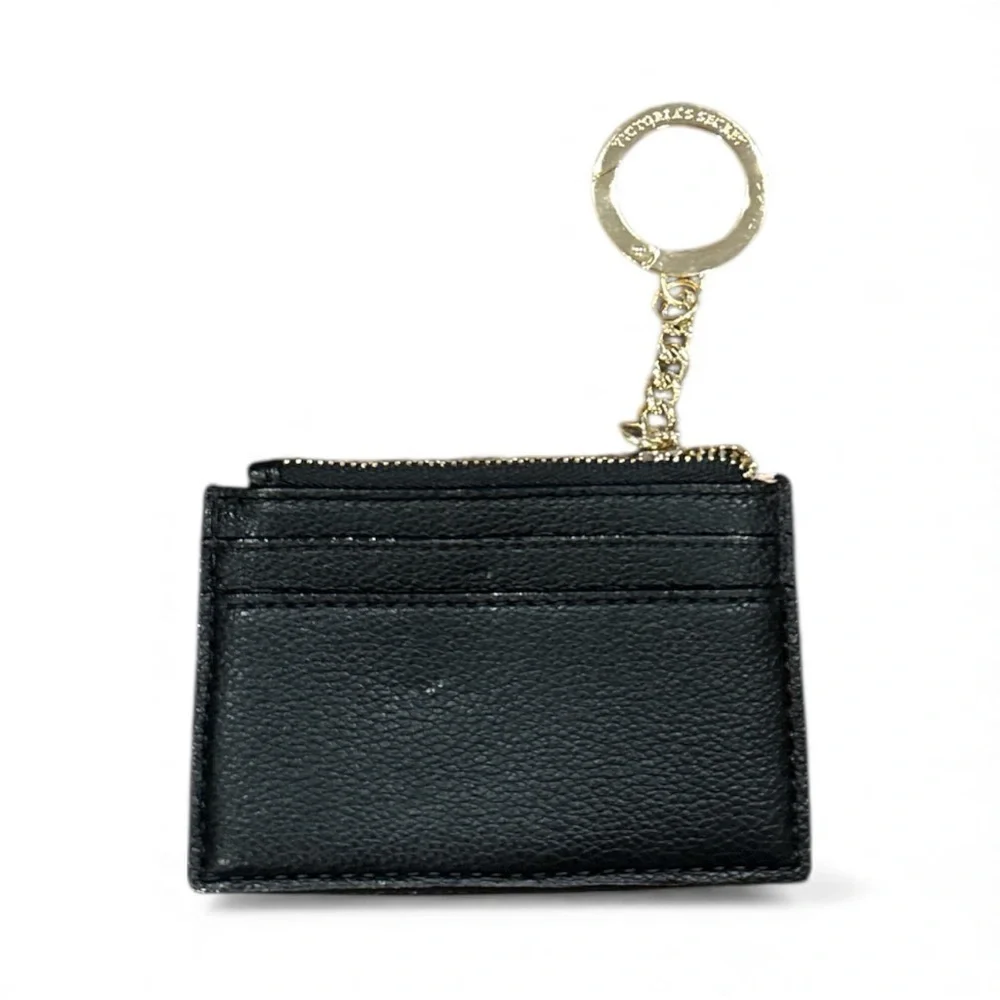 Victoria’s Secret Black Quilted Card Holder with Gold Accent - Picture 3 of 5